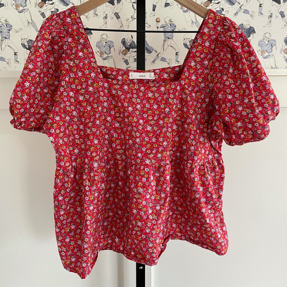 Mango Square Neck Top - Picture 4 of 9